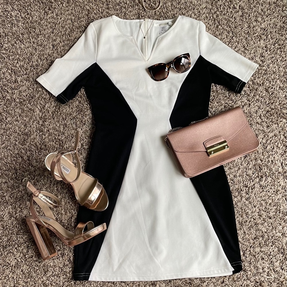 Black and white dress